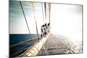 Star Clipper Sailing Cruise Ship, Deshaies, French Caribbean, France-Sergio Pitamitz-Mounted Photographic Print