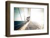 Star Clipper Sailing Cruise Ship, Deshaies, French Caribbean, France-Sergio Pitamitz-Framed Photographic Print