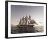 Star Clipper Sailing Cruise Ship, Dominica, West Indies, Caribbean, Central America-Sergio Pitamitz-Framed Photographic Print