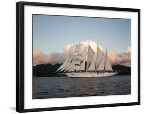 Star Clipper Sailing Cruise Ship, Dominica, West Indies, Caribbean, Central America-Sergio Pitamitz-Framed Photographic Print