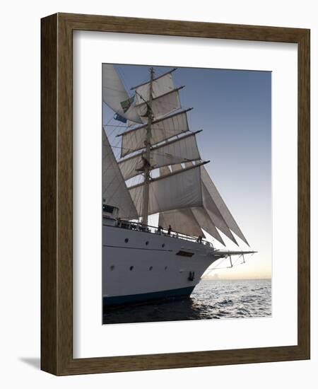 Star Clipper Sailing Cruise Ship, Dominica, West Indies, Caribbean, Central America-Sergio Pitamitz-Framed Photographic Print