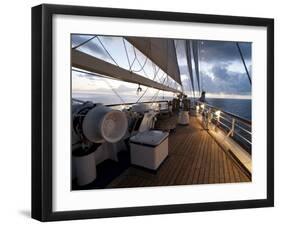 Star Clipper Sailing Cruise Ship, Nevis, West Indies, Caribbean, Central America-Sergio Pitamitz-Framed Premium Photographic Print