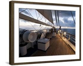 Star Clipper Sailing Cruise Ship, Nevis, West Indies, Caribbean, Central America-Sergio Pitamitz-Framed Photographic Print