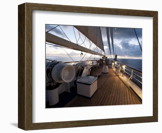 Star Clipper Sailing Cruise Ship, Nevis, West Indies, Caribbean, Central America-Sergio Pitamitz-Framed Photographic Print