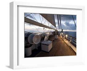 Star Clipper Sailing Cruise Ship, Nevis, West Indies, Caribbean, Central America-Sergio Pitamitz-Framed Photographic Print