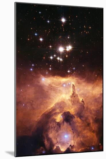 Star Cluster Pismis 24 Above NGC 6357-J. Maiz-Mounted Photographic Print