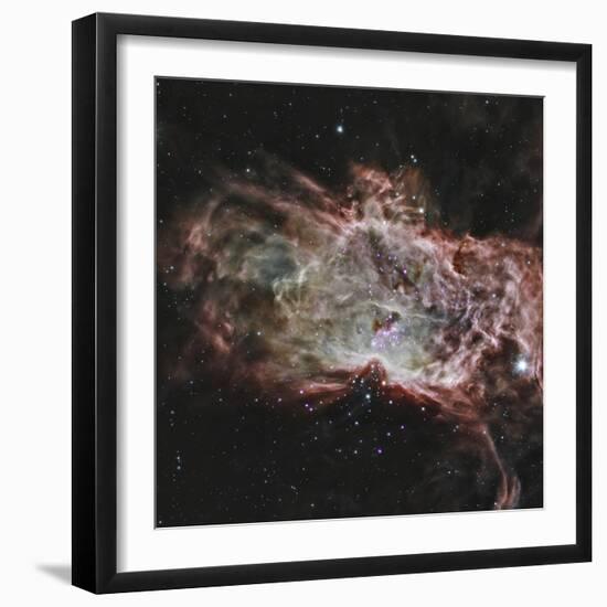 Star Clusters Ngc 2024 in the Center of the Flame Nebula-null-Framed Photographic Print