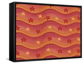 Star Colors-Maria Trad-Framed Stretched Canvas