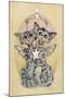Star-Crossed Kitties-Linda Ravenscroft-Mounted Giclee Print
