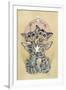 Star-Crossed Kitties-Linda Ravenscroft-Framed Giclee Print