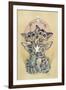 Star-Crossed Kitties-Linda Ravenscroft-Framed Giclee Print