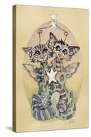Star-Crossed Kitties-Linda Ravenscroft-Stretched Canvas