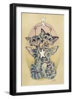 Star-Crossed Kitties-Linda Ravenscroft-Framed Premium Giclee Print