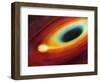 Star Distorted by Supermassive Black Hole-null-Framed Photographic Print