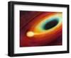 Star Distorted by Supermassive Black Hole-null-Framed Photographic Print