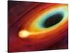 Star Distorted by Supermassive Black Hole-null-Stretched Canvas