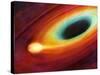 Star Distorted by Supermassive Black Hole-null-Stretched Canvas