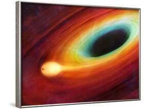Star Distorted by Supermassive Black Hole-null-Framed Photographic Print