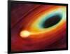 Star Distorted by Supermassive Black Hole-null-Framed Photographic Print