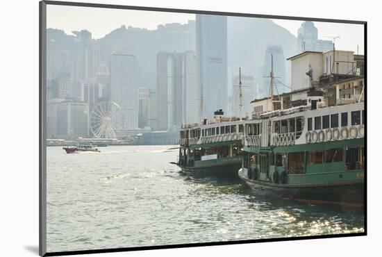 Star Ferries, Victoria Harbour, Hong Kong, China, Asia-Fraser Hall-Mounted Photographic Print