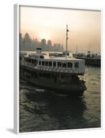 Star Ferries, Victoria Harbour, Hong Kong, China-Amanda Hall-Framed Photographic Print