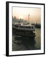 Star Ferries, Victoria Harbour, Hong Kong, China-Amanda Hall-Framed Photographic Print