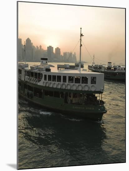 Star Ferries, Victoria Harbour, Hong Kong, China-Amanda Hall-Mounted Photographic Print