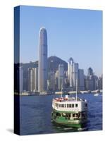 Star Ferry and City Skyline, Hong Kong, China-Steve Vidler-Stretched Canvas