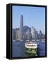 Star Ferry and City Skyline, Hong Kong, China-Steve Vidler-Framed Stretched Canvas