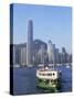 Star Ferry and City Skyline, Hong Kong, China-Steve Vidler-Stretched Canvas