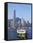 Star Ferry and City Skyline, Hong Kong, China-Steve Vidler-Framed Stretched Canvas