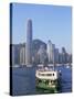 Star Ferry and City Skyline, Hong Kong, China-Steve Vidler-Stretched Canvas