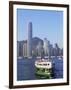 Star Ferry and City Skyline, Hong Kong, China-Steve Vidler-Framed Photographic Print