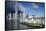 Star Ferry and Hong Kong Island Skyline, Hong Kong-Ian Trower-Framed Stretched Canvas