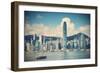 Star Ferry and Hong Kong Island Skyline, Hong Kong-Ian Trower-Framed Photographic Print