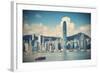 Star Ferry and Hong Kong Island Skyline, Hong Kong-Ian Trower-Framed Photographic Print