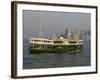 Star Ferry Crossing Victoria Harbour, Hong Kong, China-Amanda Hall-Framed Photographic Print