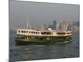 Star Ferry Crossing Victoria Harbour, Hong Kong, China-Amanda Hall-Mounted Photographic Print