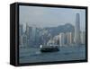 Star Ferry, Hong Kong, China-Amanda Hall-Framed Stretched Canvas
