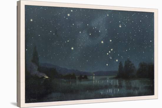 Star-Filled Sky Featuring the Constellation of Orion-W Kranz-Stretched Canvas