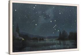 Star-Filled Sky Featuring the Constellation of Orion-W Kranz-Stretched Canvas