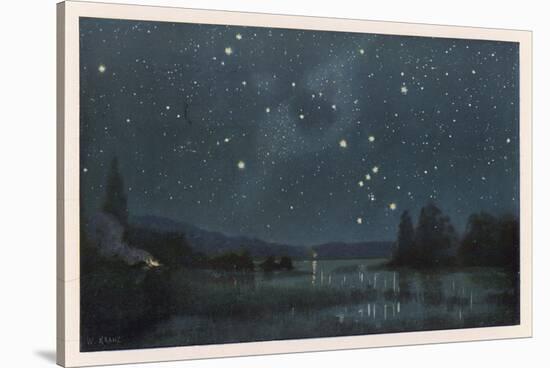 Star-Filled Sky Featuring the Constellation of Orion-W Kranz-Stretched Canvas