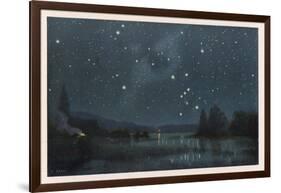 Star-Filled Sky Featuring the Constellation of Orion-W Kranz-Framed Photographic Print