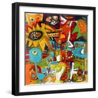 Star Folks-Martin Kalhoej-Framed Art Print