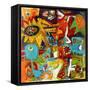 Star Folks-Martin Kalhoej-Framed Stretched Canvas