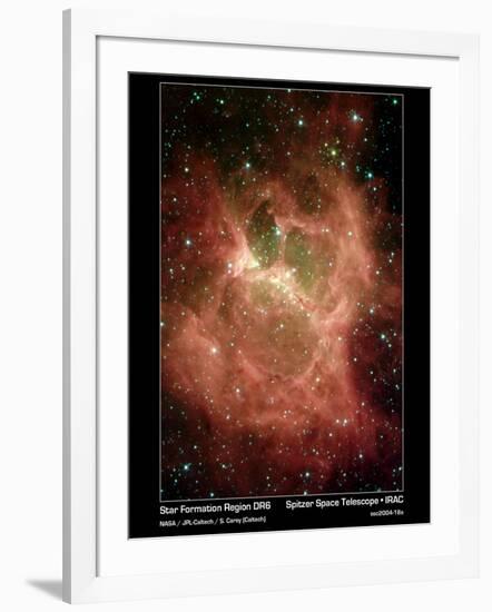 Star Formation in Region DR6 Photograph - Outer Space-Lantern Press-Framed Art Print