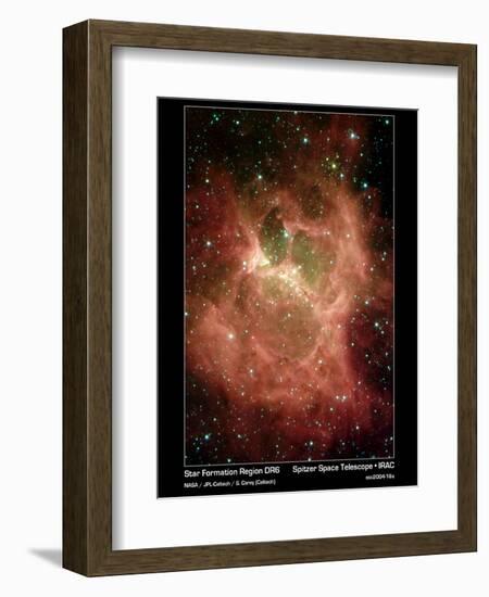 Star Formation in Region DR6 Photograph - Outer Space-Lantern Press-Framed Art Print