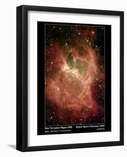 Star Formation in Region DR6 Photograph - Outer Space-Lantern Press-Framed Art Print