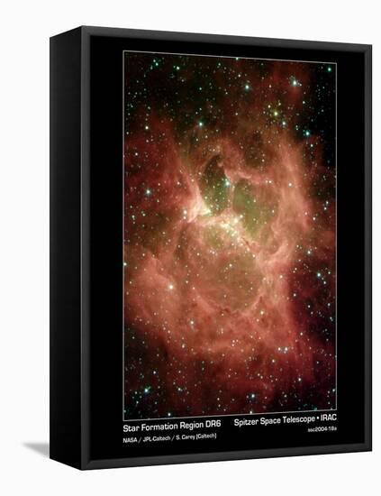 Star Formation in Region DR6 Photograph - Outer Space-Lantern Press-Framed Stretched Canvas