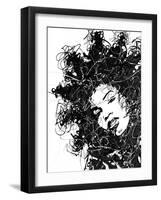 Star II - Noir-Oksana Leadbitter-Framed Giclee Print